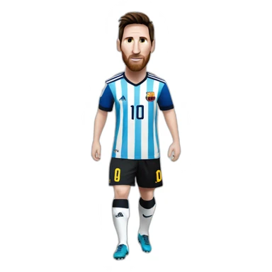 Messi avec une chèvre sticker