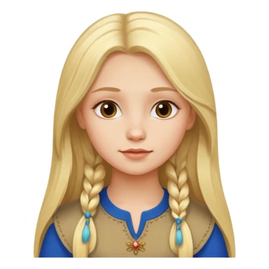 Russian girl sticker