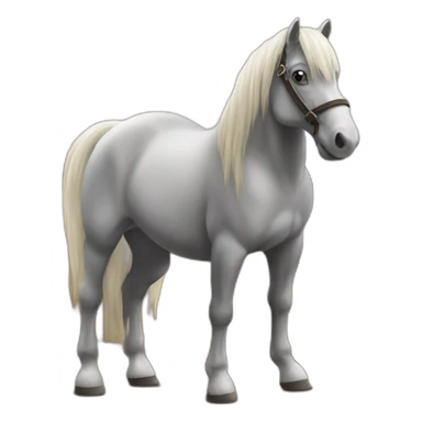 Cheval Alzen au craint laver sticker