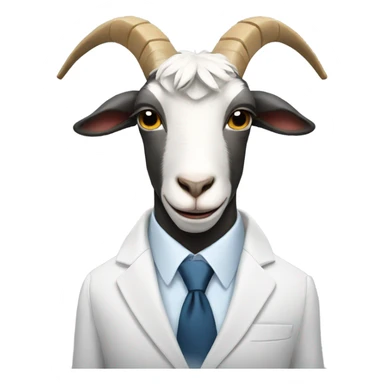 Goat wearing suit sticker