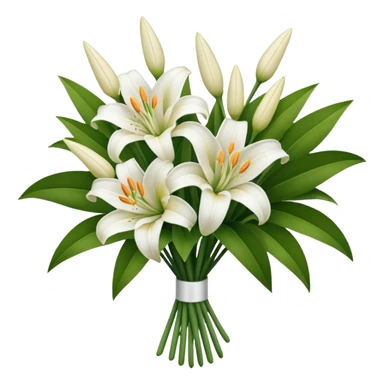Big white bouquet of Lillie’s  sticker
