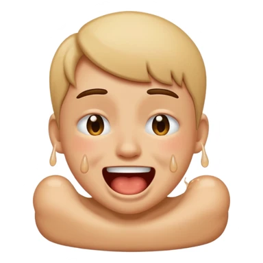 Crying laughing pooing myself  sticker