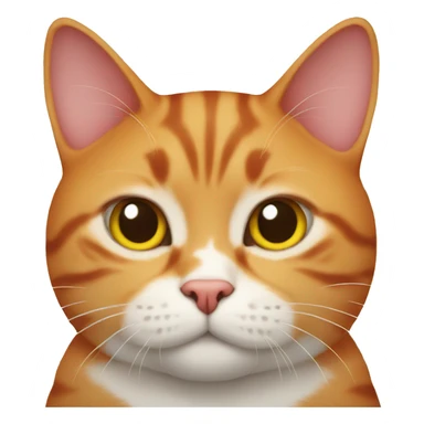 Cat red head fat  sticker