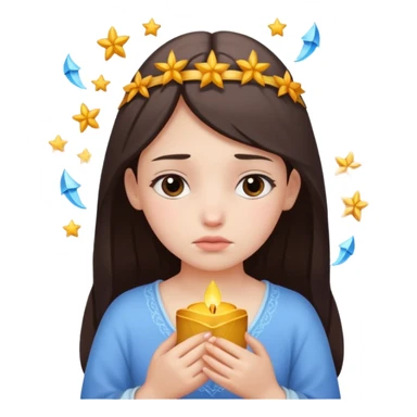 A smart but sad girl who carries a lot of wishes and dreams with her. sticker