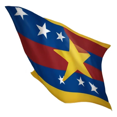 Bandera de Venezuela con 7 estrellas ondeando sticker