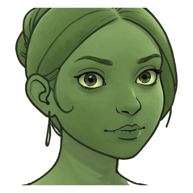 Amrms crossed over neck girl sticker