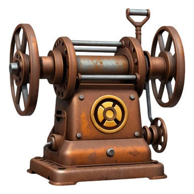 iron machine sticker