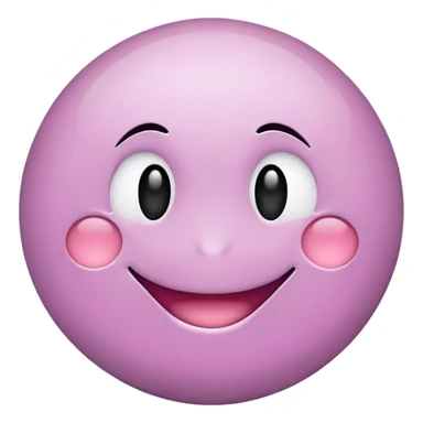cute mauve smiley face sticker