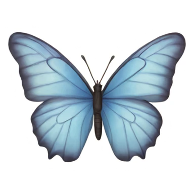 Butterfly in the clouds sticker