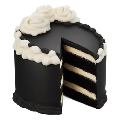 Frosting Half black and half white circle   sticker