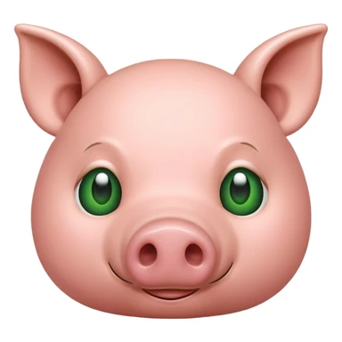 Only pig nose green sticker