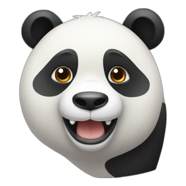 Panda roux sur poisson sticker