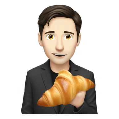 Pavel durov eats croissant sticker