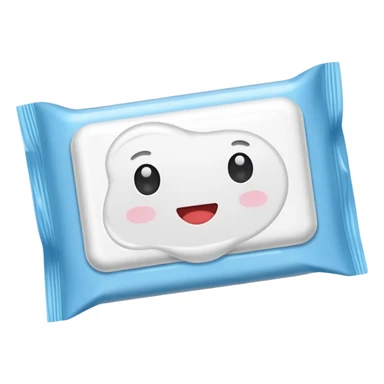 A pack of wet wipes sticker