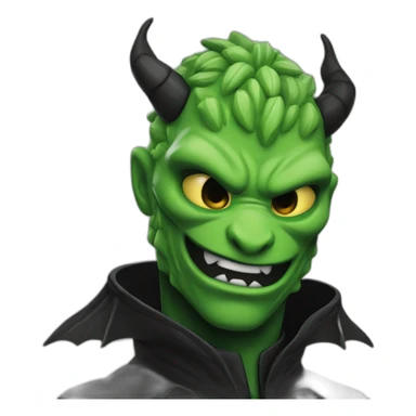 drago verde e nero con scritta lurk sticker