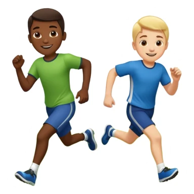 two brothers playings soccer sticker