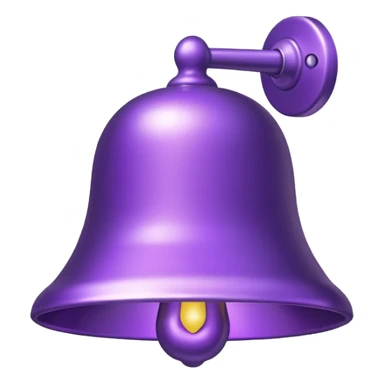 purple bell sticker