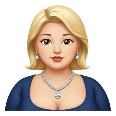 fat handsome rich woman sticker