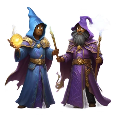 Magnificent wizard fight sticker