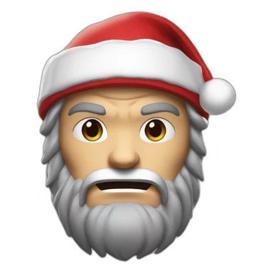 Marvel's Wolverine wearing Santa's hat sticker