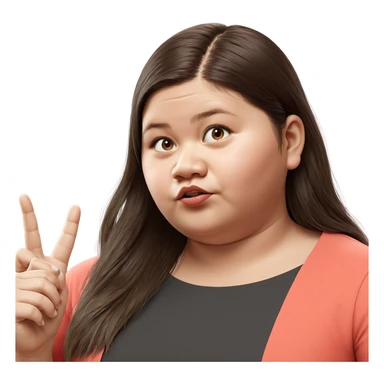 realistic portrait of girl sticker