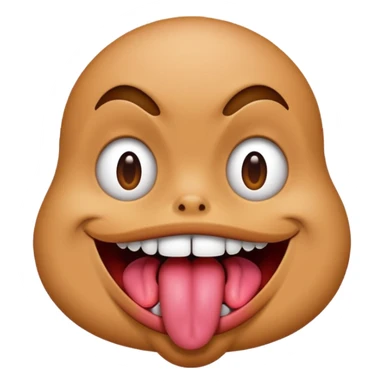 tongue out in freak way  sticker