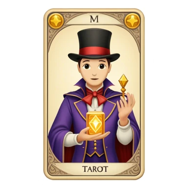 Tarot Card with the magician on it  sticker