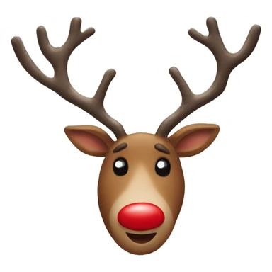 Red Nosed Reindeer sticker