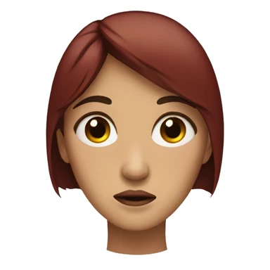 Woman crying red tears sticker