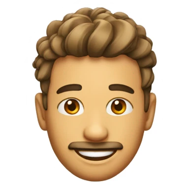 On the emoji below, add whisky glass on top of his head sticker