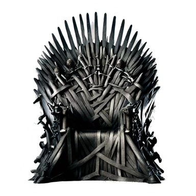 iron throne game of throne sticker