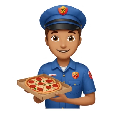 
pizza delivery driver sticker