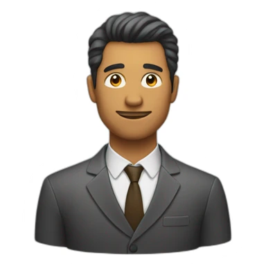 Hombre con pelo enrrulado  sticker