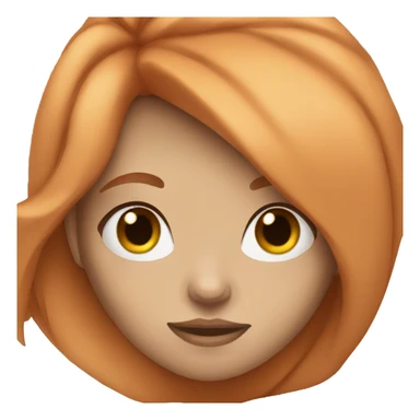 girl with ginger hair and blue eyes sticker