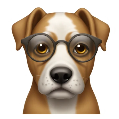 perro con lentes sticker