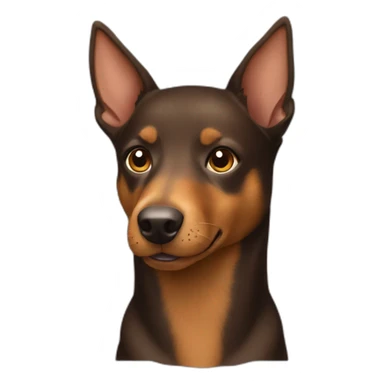 Brown australian kelpie sticker