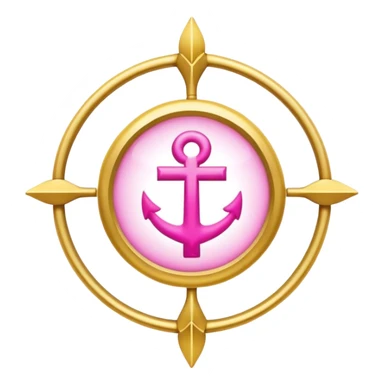 belief gold pink sticker