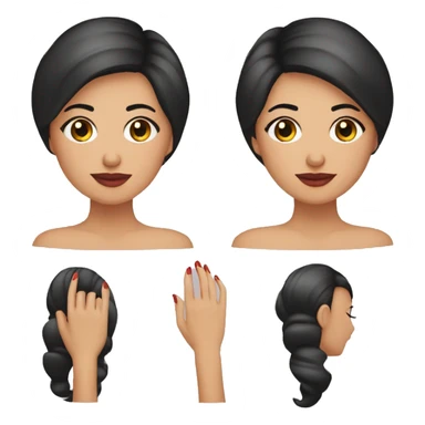 Manicurista Venezolana piel morena  sticker