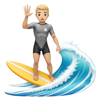 Surfboard flipping someone off sticker