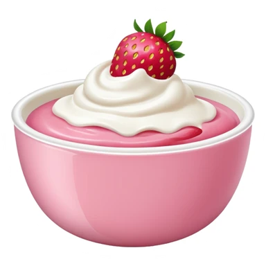 Strawberry yogurt sticker