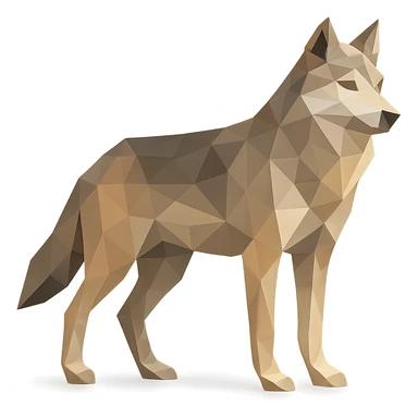 low-poly style animal sticker