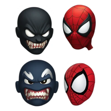 Venom contre spiderman sticker
