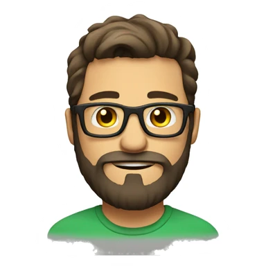 Bearded man with glasses - ideally a gamer  sticker