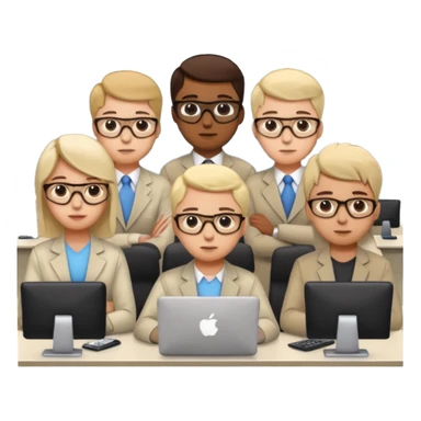 office room of programmers sticker