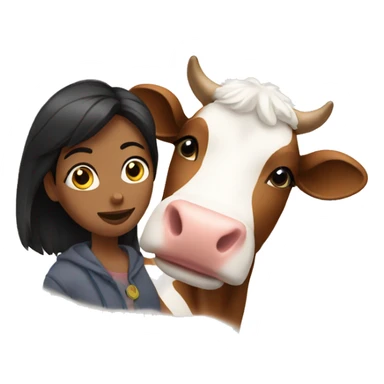 Me With Cow sticker