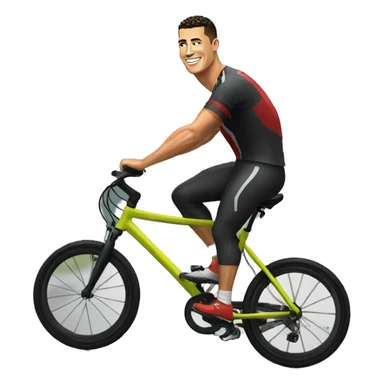 Ronaldo sur un velo sticker
