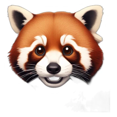 pathetic red panda sticker