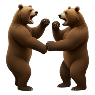 Bears arguing sticker