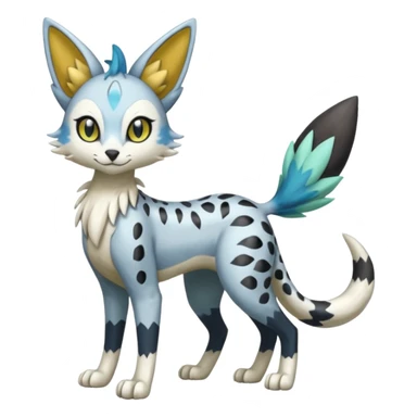Meloetta-Trico-Silvally-Nargacuga-Sergal-Serval-Cresselia-Fakémon-creature-hybrid sticker