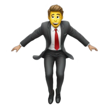 upside-down-man-in-business-suit-levitating sticker